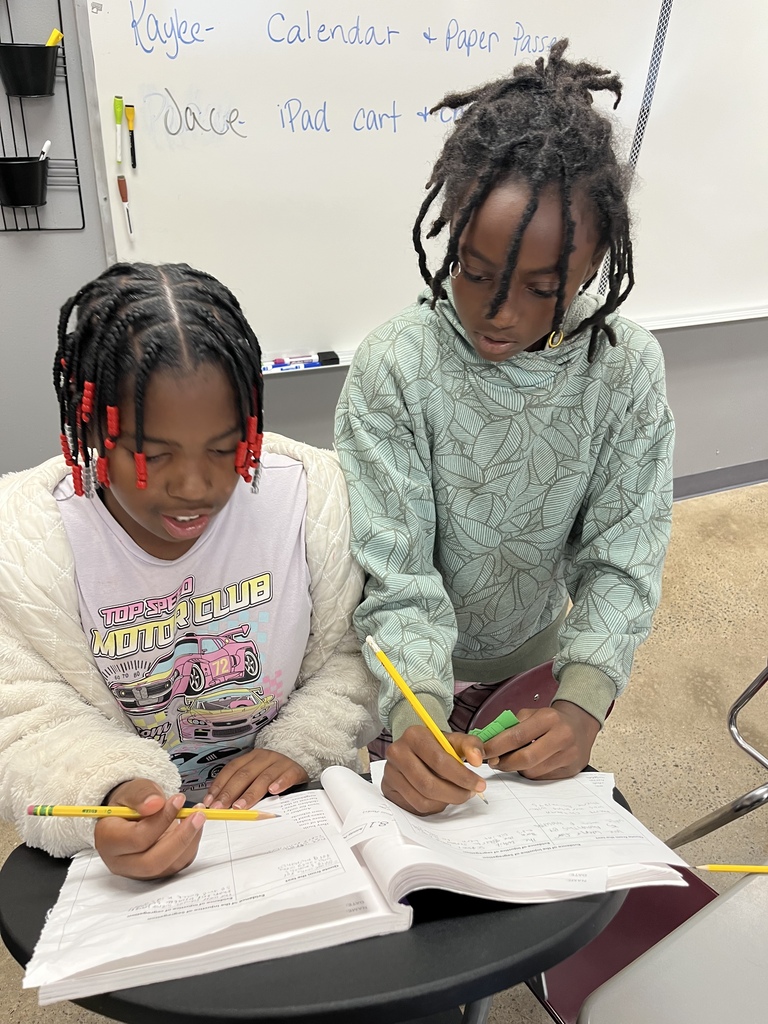 Students working