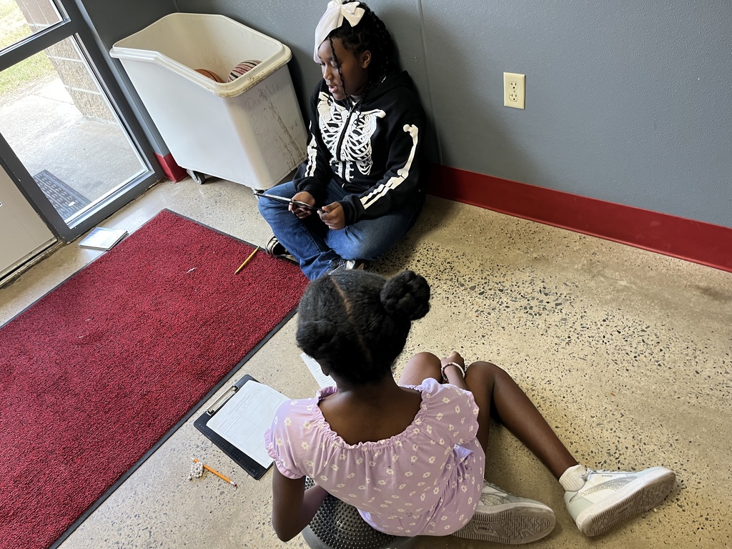 Students working