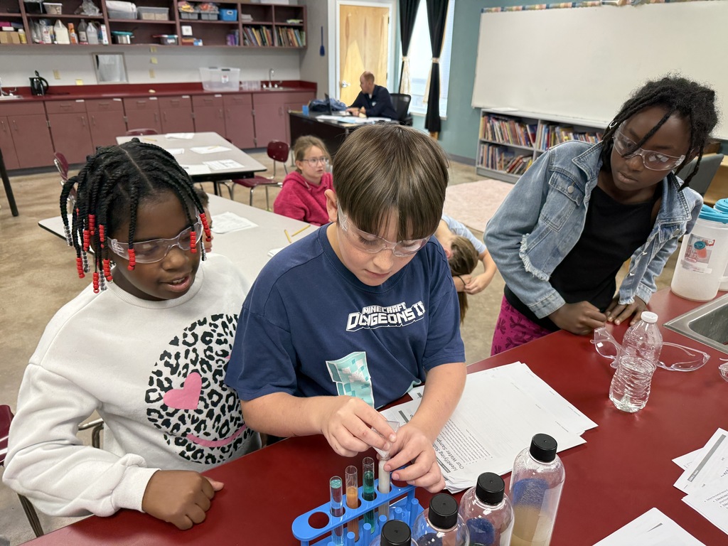 Students experimenting