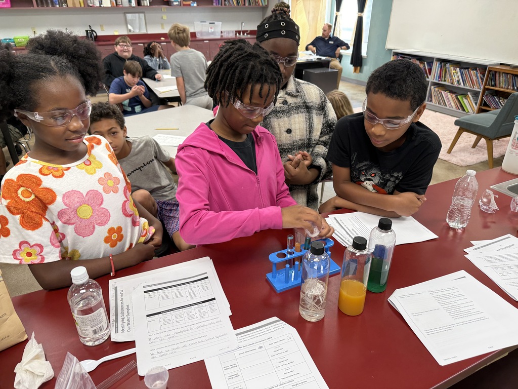 Students experimenting