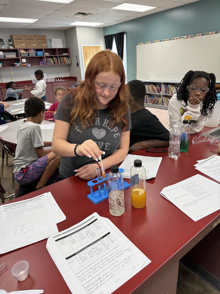 Students experimenting