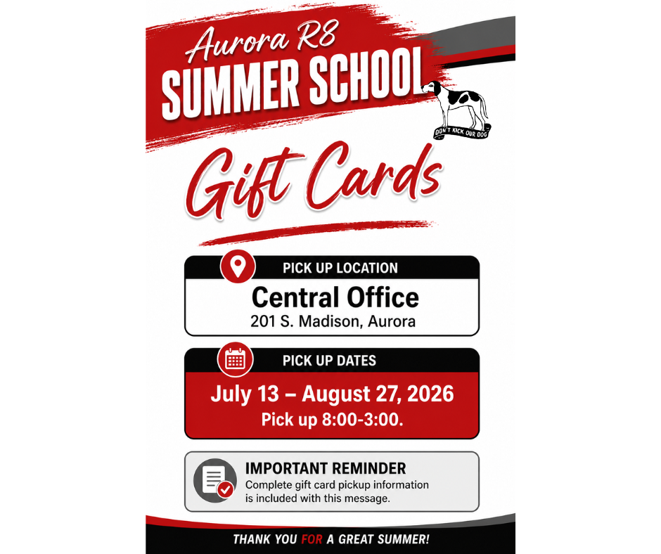 Summer school gift cards