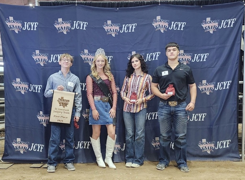 This past Saturday the FFA Livestock Judging competed at the Jackson County Contest. The team placed first overall,  while also having the first, second,  and fifth place individuals. 