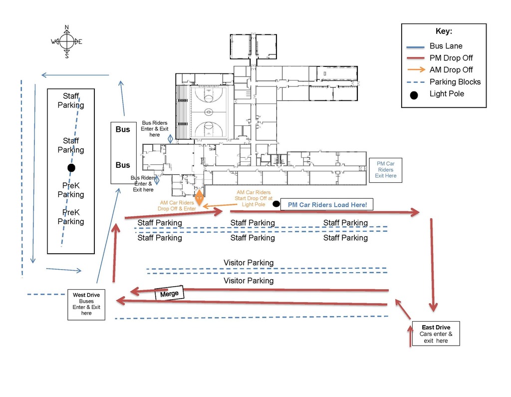 map of parking lot