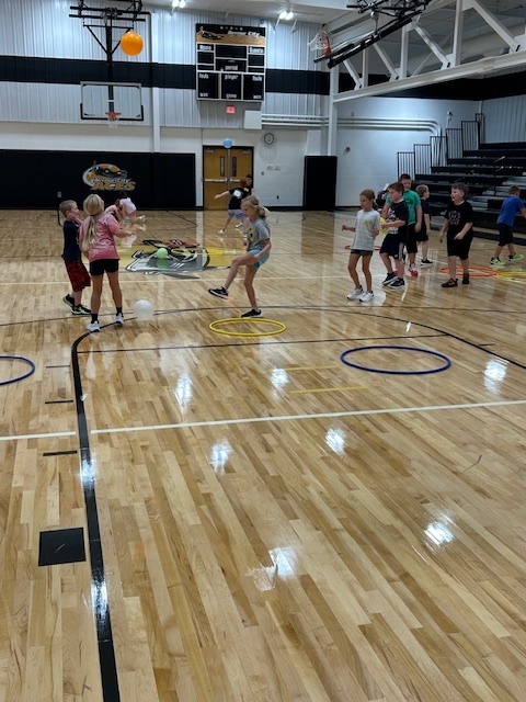 students in gym