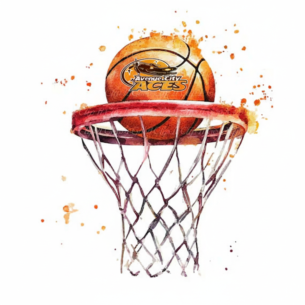 BASKETBALL WITH  LOGO