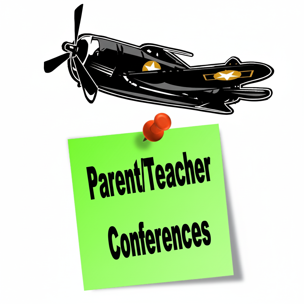 parent teacher conference sticky note