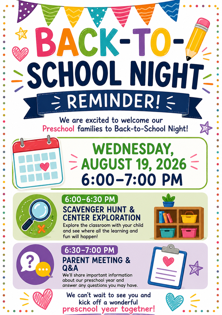 PreK Back to School Flyer