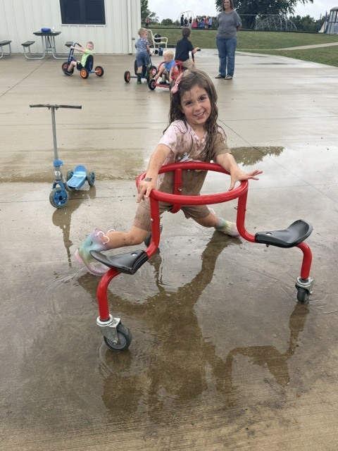 bike in water
