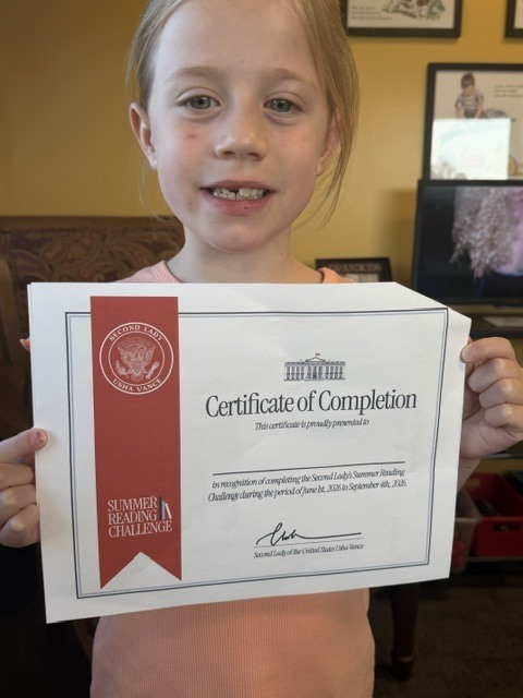 certificate of reading