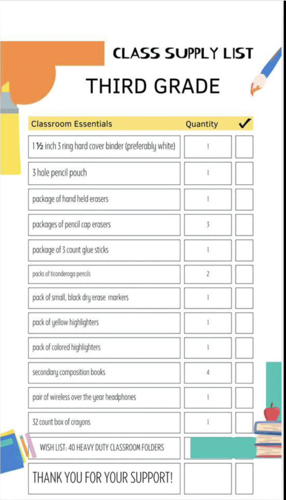 Supply List