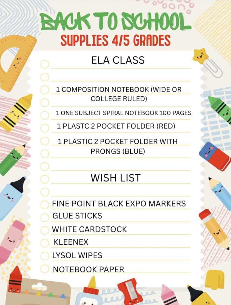 Supply Lists