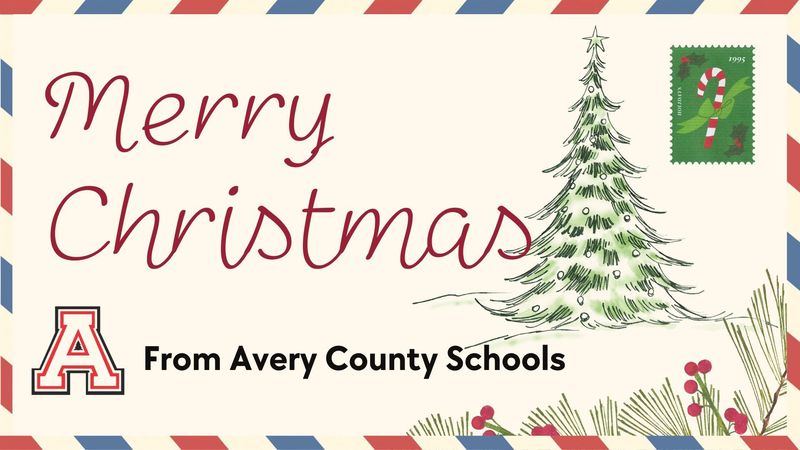 Vintage Christmas envelope