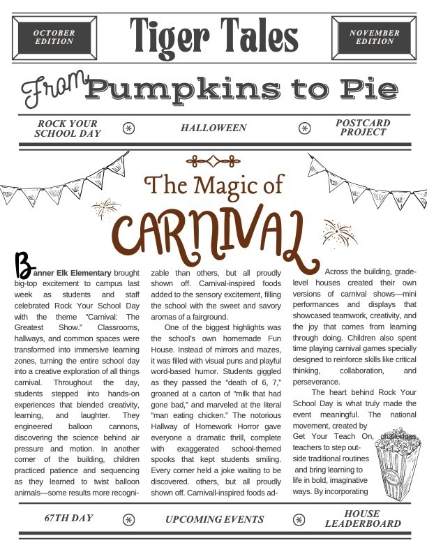 Tiger Tales newsletter 1