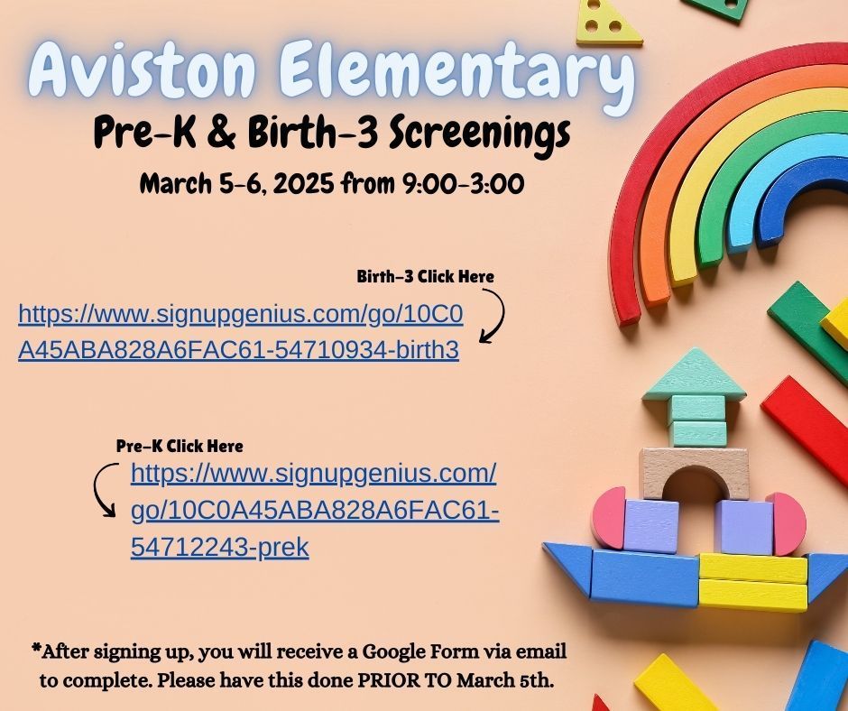 Prek Screenings