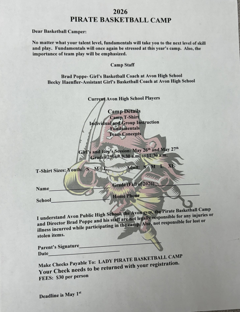 Basketball Camp Form