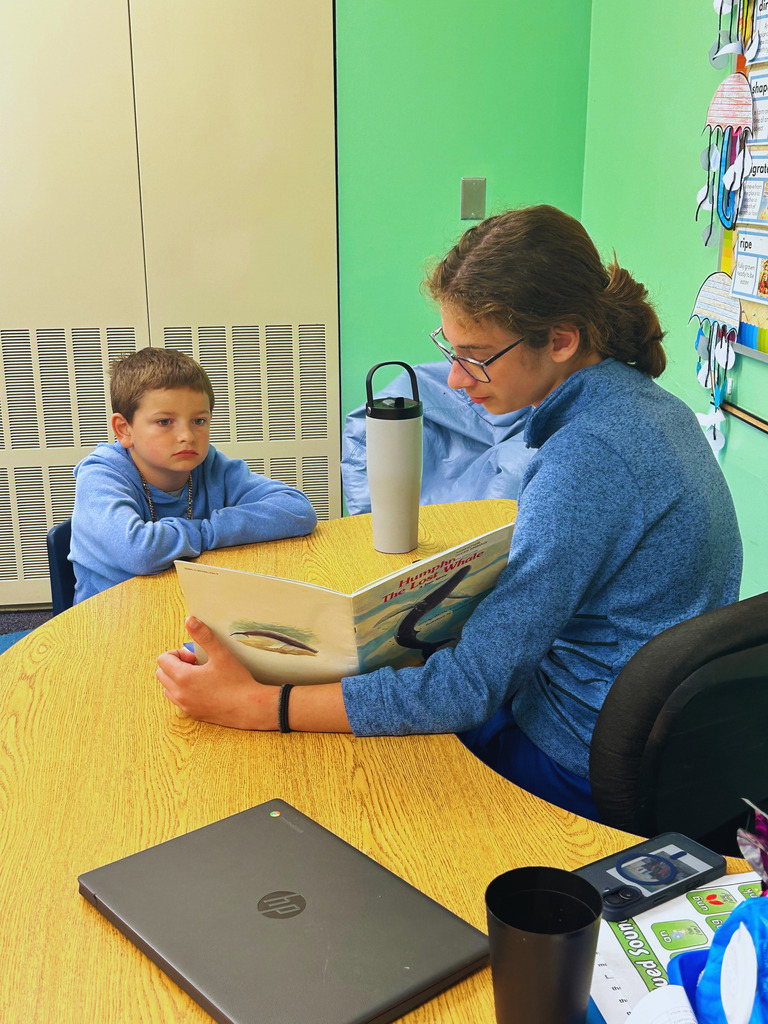 Two students reading