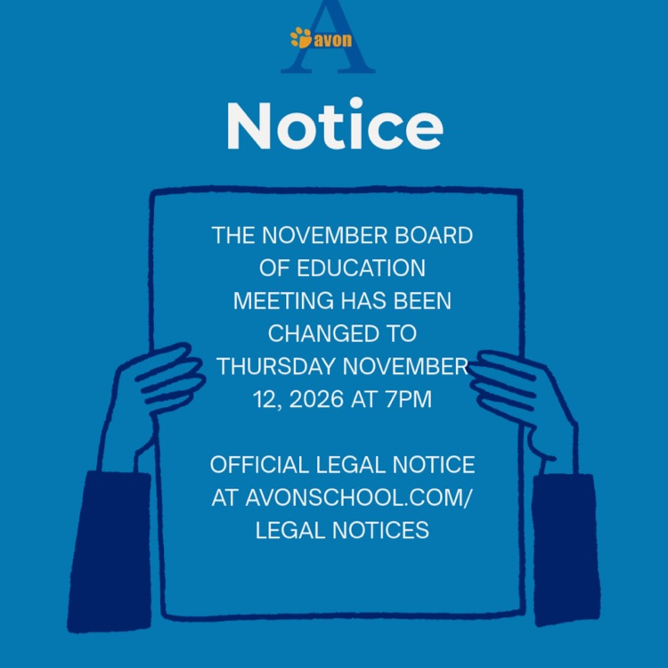 Board of Education Meeting change