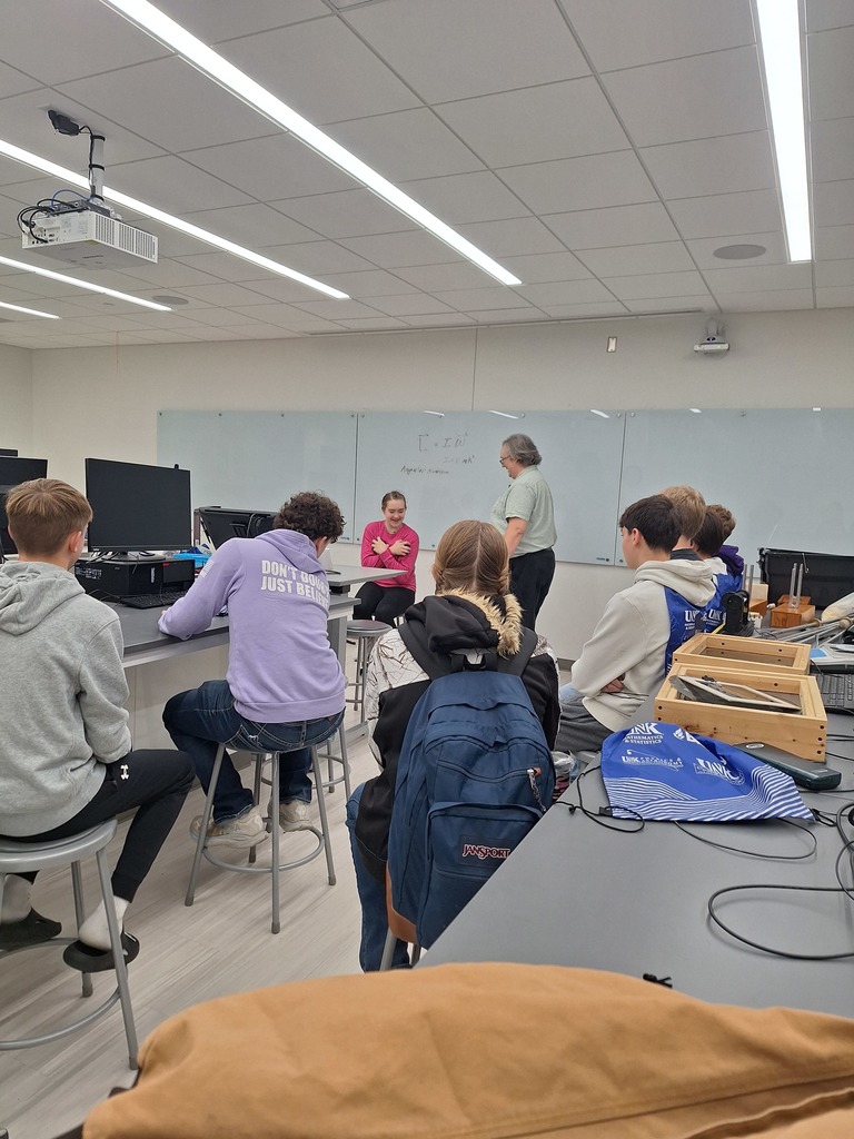 Bristol working with the concept of angular momentum. 