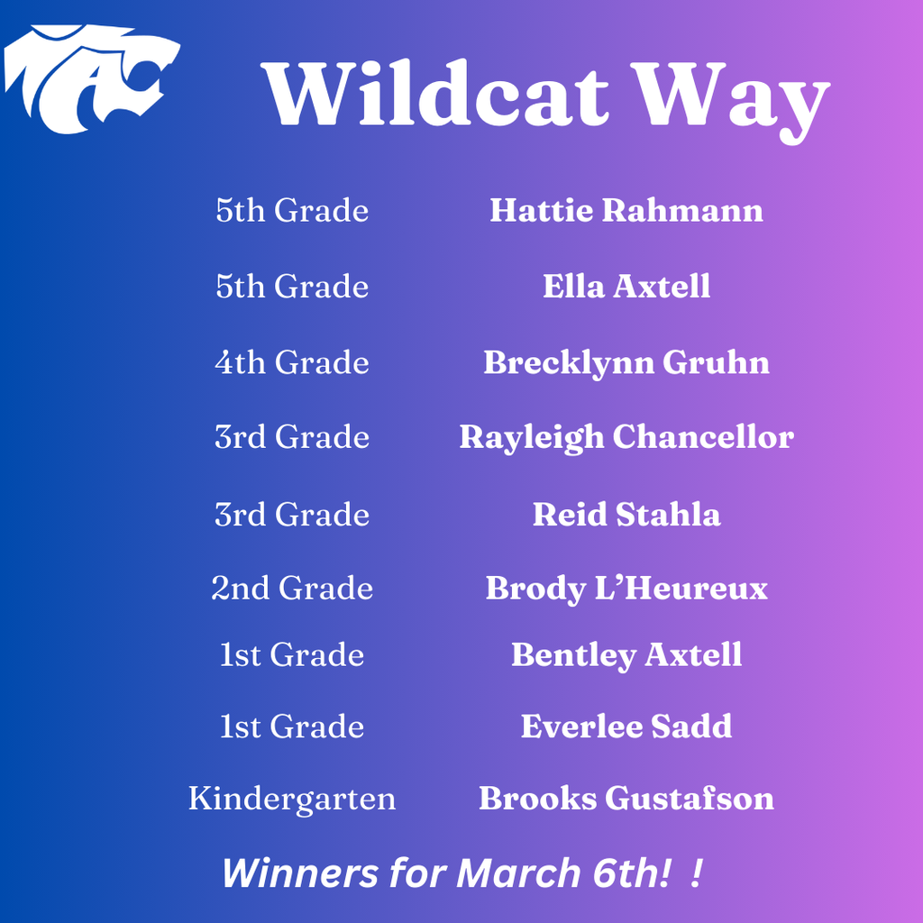 wildcat Way winners