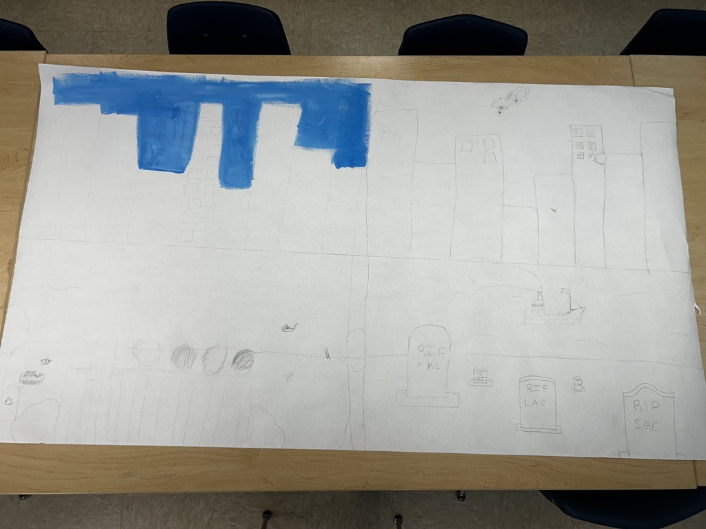 The progress on their poster