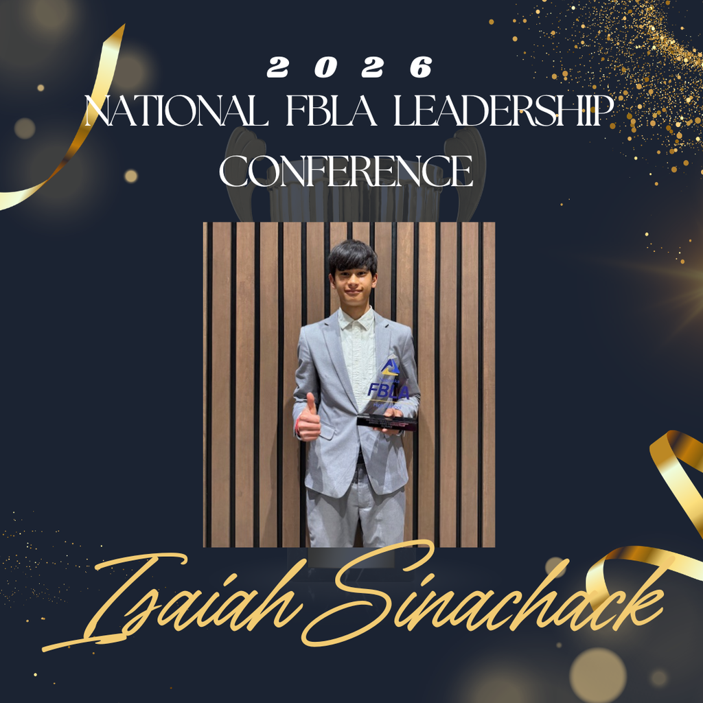 Isiah Sinachack qualifies for national FBLA. 