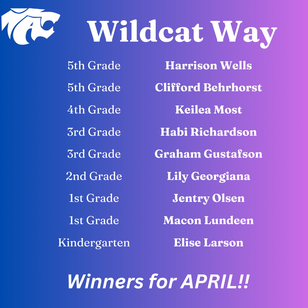 monthly wildcat way winners