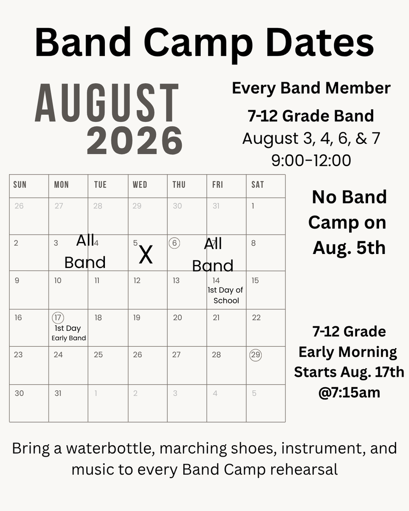 Band dates