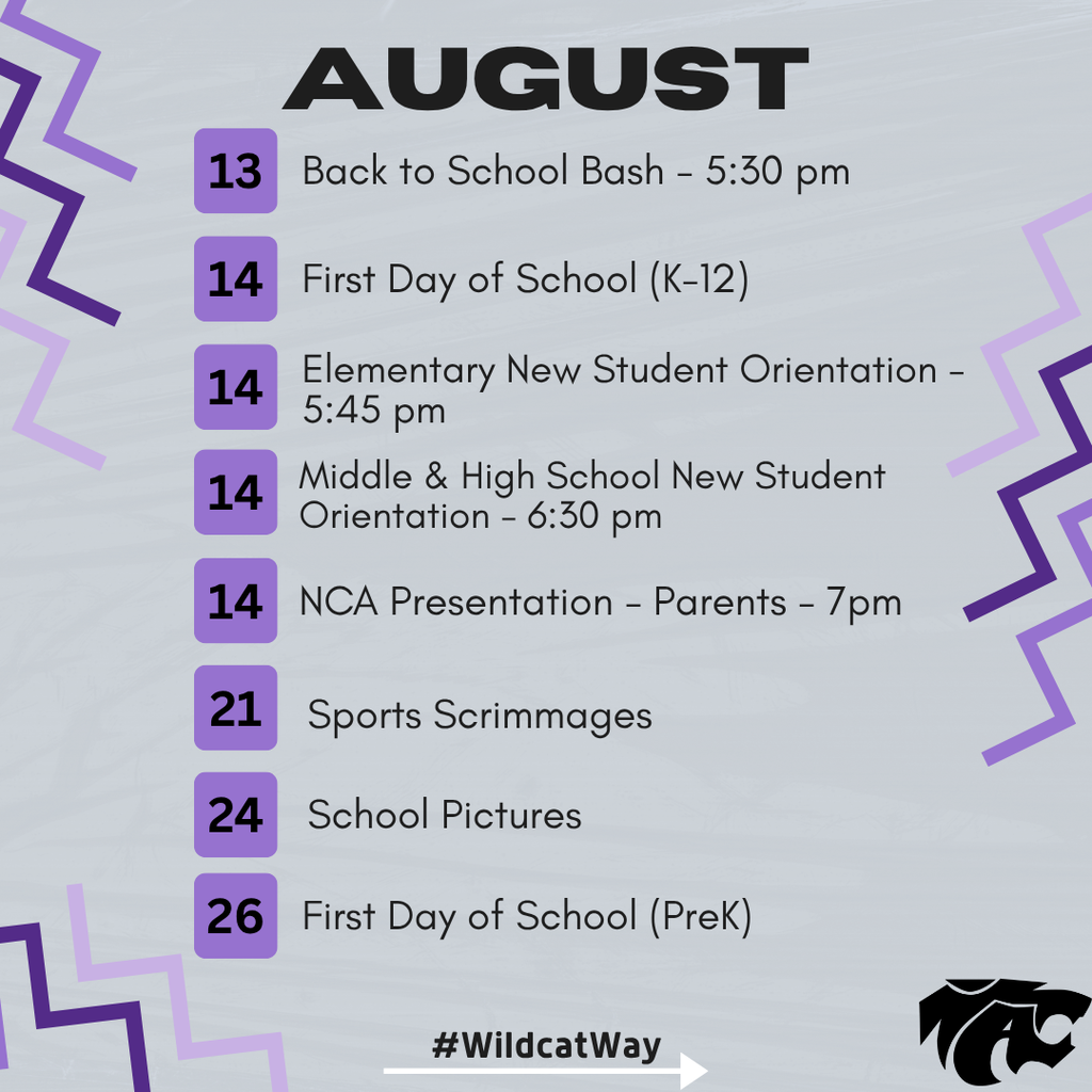 august dates