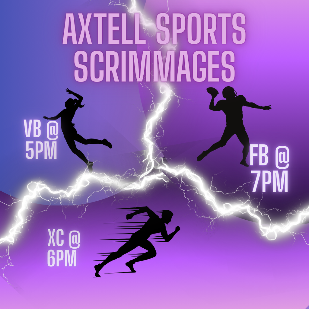 WIldcat sport scrmmages are Friday the 21st, vollyball at 5pm cross country at 6pm football at 7pm