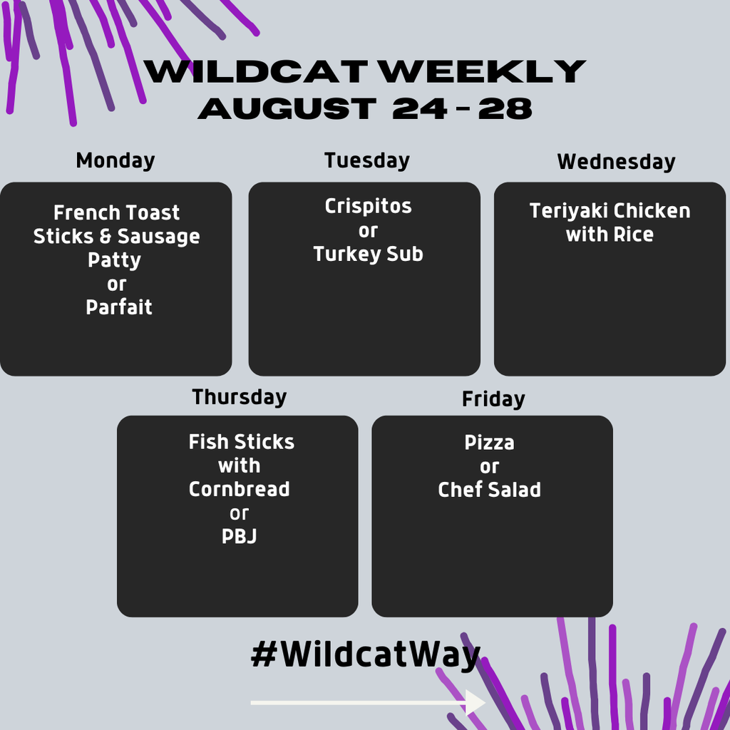 Weekly lunch for this week