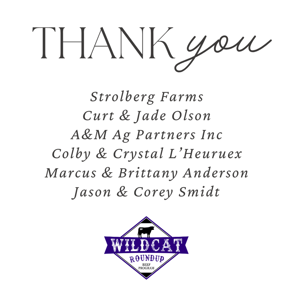 Thank You Wildcat Roundup Donors