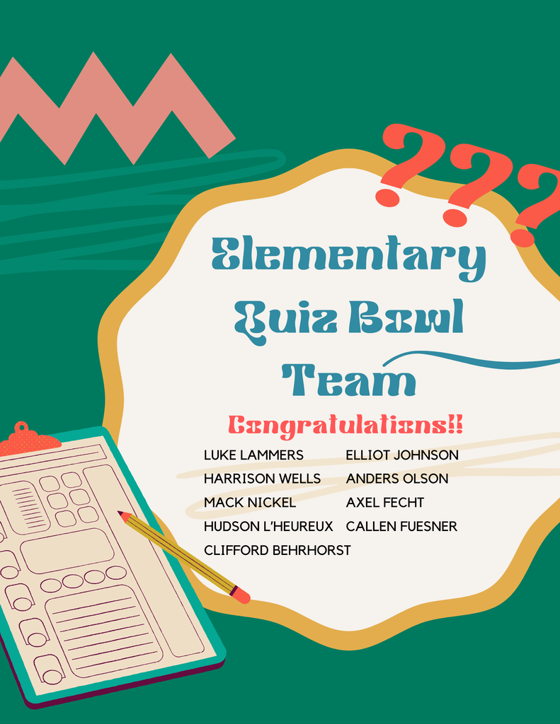 elementary quiz bowl team