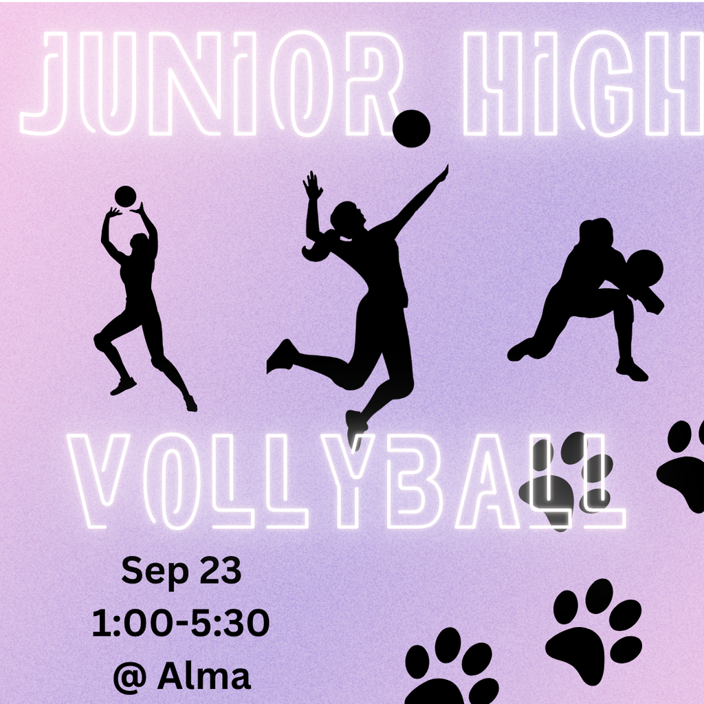JH volleyball @ Alma 1:00-5:3o