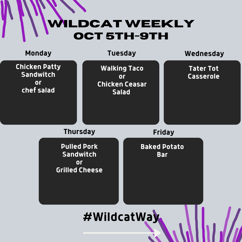 Weekly lunch for this week