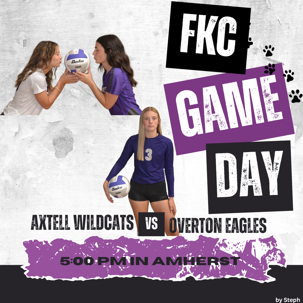 Game Day in Amherst vs Overton at 5 pm