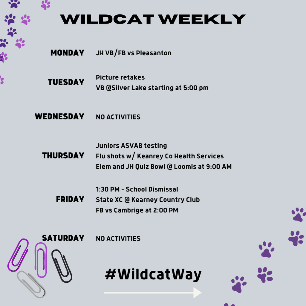 Weekly Activites