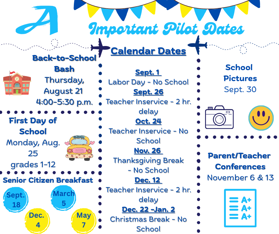 Mark Your Flight Plan, Pilots! Important School Dates Ahead!