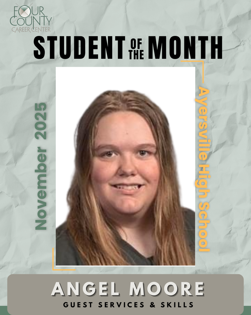 Angel Moore - FCCC November 2025 Student of the Month