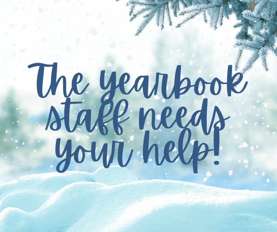 Blue White Minimalist Background Hello Welcome Winter Facebook Post