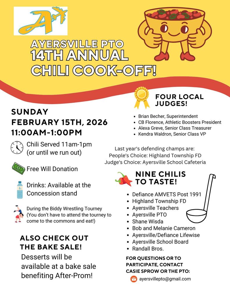 Ayersville PTO Chili Cook-off