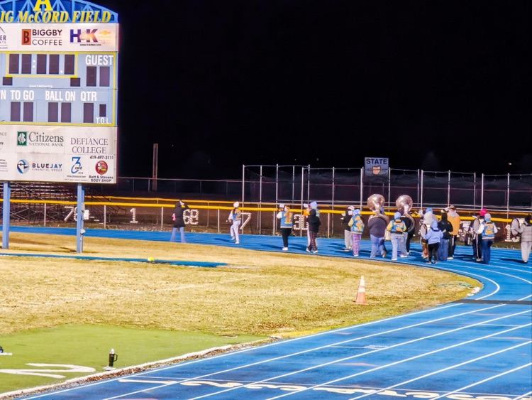 band under the lights