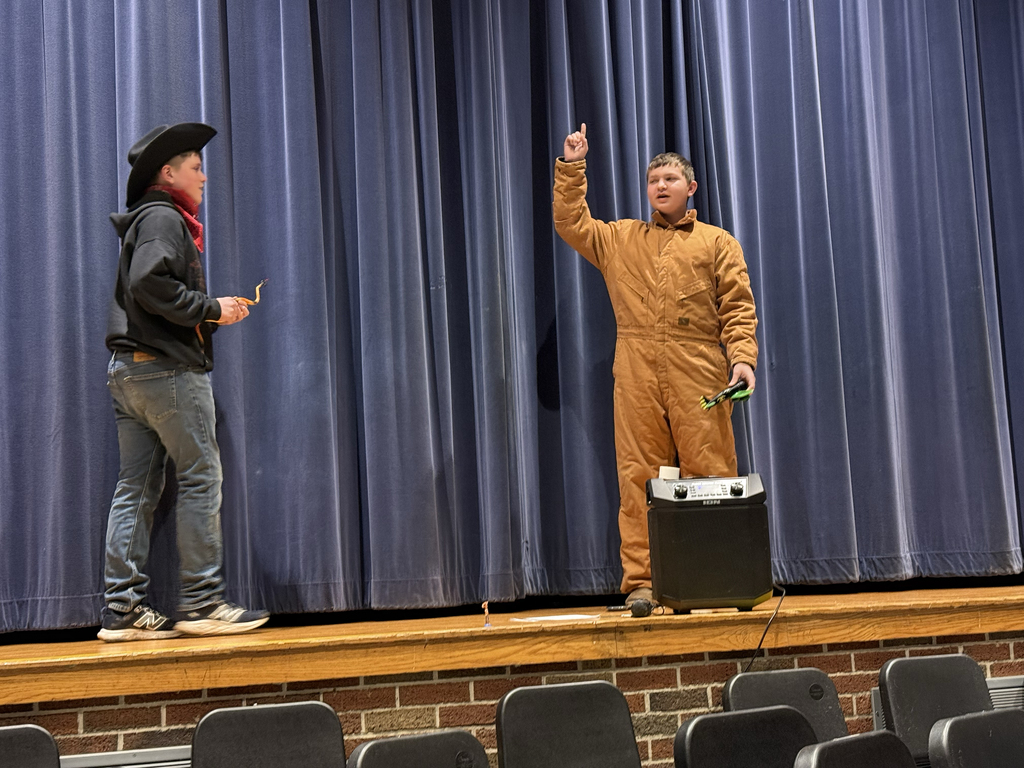 Bryson and Eric perform a scene from "Toy Story." 