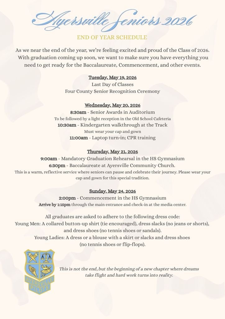 2026 Graduation Events