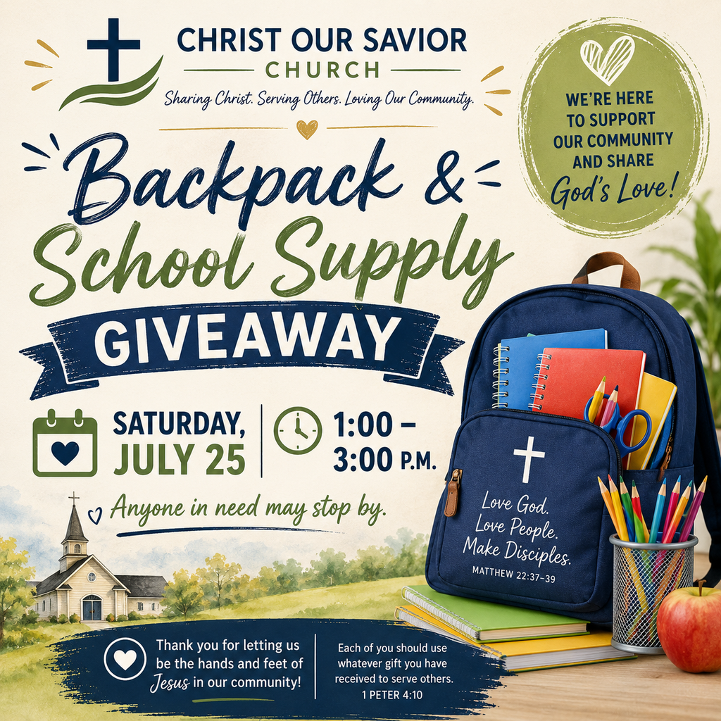 Backpack and School Supply Giveaway