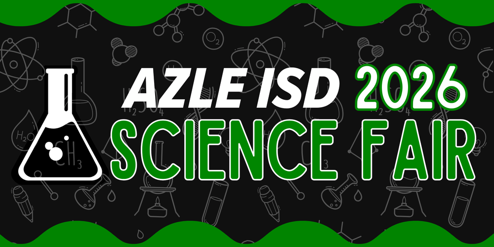 Azle ISD 2026 Science Fair Decorative Graphic