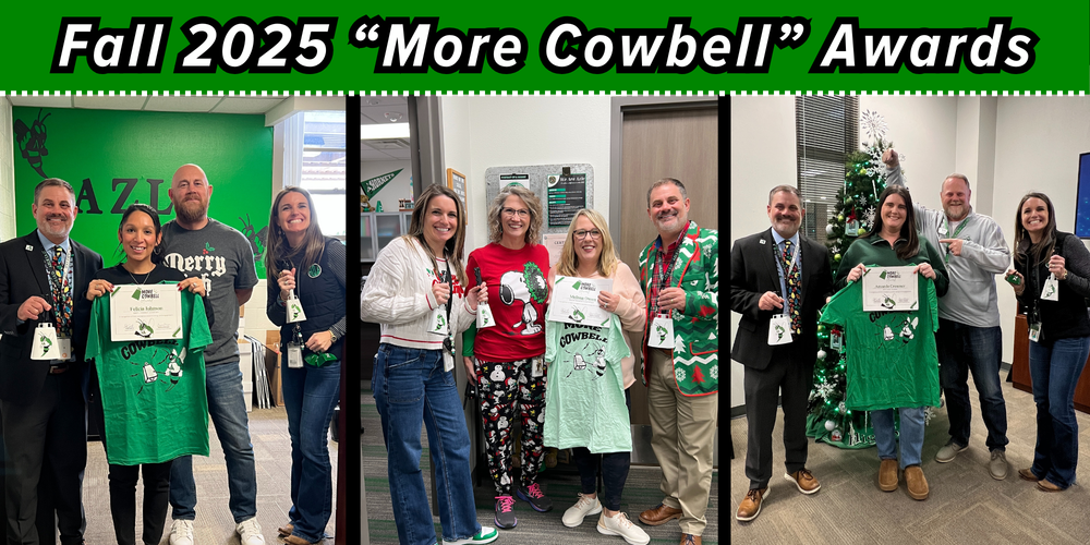 Fall 2025 More Cowbell Awards photo collage