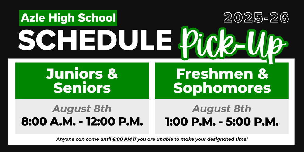 AHS 2025 Schedule Pickup Info