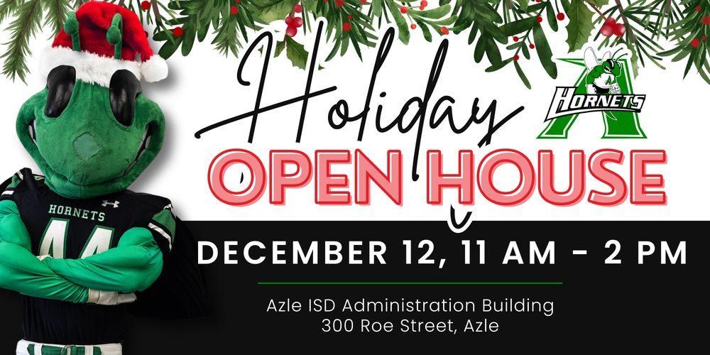 Holiday Open House - Dec. 12, 2025, 11AM-2PM at Admin. Bldg