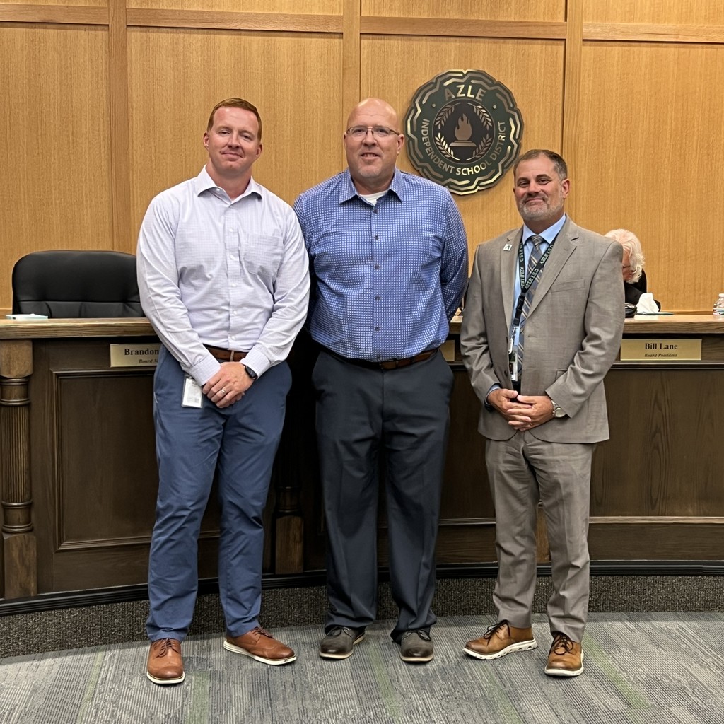 Coach Sain, Coach Smith & Superintendent Todd Smith